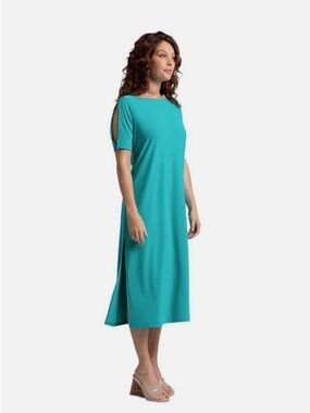 SYMPLI Boatneck Midi Dress in 'Gem'